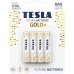 Tesla AAA Battery Gold+ Alkaline - Plus Extra Energy Blister Foil LR03/1.5V - 10 Year lifeline
