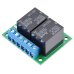 Pololu 5666 Basic 2-Channel SPDT Relay Carrier with 12VDC Relay, Terminal Blocks, and JST SH-Style Top-Entry Connector