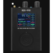 HamGeek RDS-998 FM MW LW SW SSB Radio Receiver USB LSB BFO Ham Radio Receiver w/ Color Touch Screen