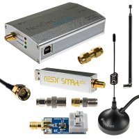 Nooelec NESDR SMArt XTR HF Bundle: 300Hz-2.3GHz Software Defined Radio Set for LF/HF/UHF/VHF. Includes NESDR SMArt XTR RTL-SDR, Ham It Up Plus Upconverter, 3 Antennas, Balun, Adapters