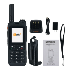 HamGeek ZELLO POC Walkie Talkie Bluetooth WiFi 4G LTE GPS/Beidou Positioning with 2" HD Color Screen for Android 8.1