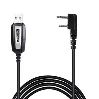 TIDRADIO TD-CH340 Kenwood 2-pin Walkie-Talkie Driver USB Programming Cable