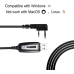 TIDRADIO TD-CH340 Kenwood 2-pin Walkie-Talkie Driver USB Programming Cable