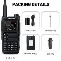 TIDRADIO TD H9 10W Bluetooth APRS GPS Handheld Radio（Ham / GMRS)