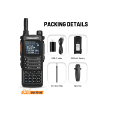 TIDRADIO 3rd Gen TD-H8 10W Ham GMRS Radio Handheld 8-Band