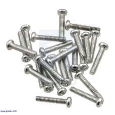 Pololu 1957 Machine Screw: #2-56, 7/16″ Length, Phillips (25-pack)