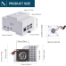DIN Rail ABS Case With Offical Heat Sink For Raspberry Pi 5