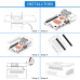 Aluminum Case Black Brick Enlosure With Cooling Fan Heatsink For Raspberry Pi 5