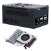 Aluminum Case Black Brick Enlosure With Cooling Fan Heatsink For Raspberry Pi 5