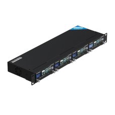 UCTRONICS RM0013 Pi 5 Rack Pro, 1U Rack Mount with 4 × M.2 NVMe SSD Base, PCIe to NVMe, Safe Shutdown, 0.96" Color LCD Raspberry Pi 5 NVMe Rack