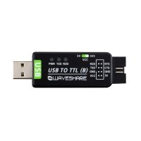 Waveshare 21550 Industrial USB TO TTL Converter, Original CH343G Onboard, Multi Protection & Systems Support