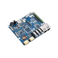 Waveshare 19838 / 20203 / 20225 Dual Gigabit Ethernet Base Board Designed for Raspberry Pi Compute Module 4