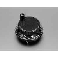 Adafruit 5734 / 5735 CNC Rotary Encoder - 100 Pulses per Rotation - 60mm Black / Sliver 