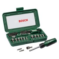 Bosch 46-Piece Screwdriver Bit set, with Screwdriver Bits and 12 Nutsetters