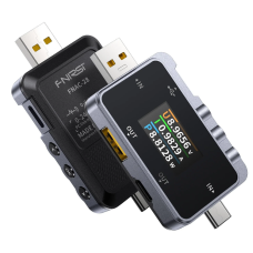 FNIRSI FNAC-28 2-IN-1 Type-C USB Tester Digital Voltmeter Ammeter Power Bank Charger Measure