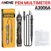 ANENG A3006A Digital Pen Multimeter 4000 Counts AC/DC Voltage Non-contact Inductive Electricity Hz Diode Resistance Tester Tools