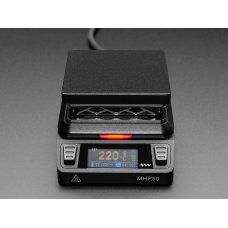 Adafruit 5903 Mini Brass Hot Plate Preheater with USB-C PD or DC - MHP50-B5