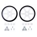 Pololu 3690 / 3691 Multi-Hub Wheel with Inserts for 3mm and 4mm Shafts - 80×10mm - 2-Pack