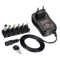 3V 4.5V 5V 6V 7.5V 9V 12V USB 2A 2.5A AC to DC Adjustable Power Adapter Universal Charger 30W