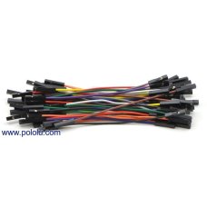 Pololu 1706 / 1700 / 1703 Premium Jumper Wire 50-Piece 10-Color Assortment F-F - 3 inch / 6 inch / 12 inch