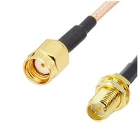 SMA male straight to SMA female RF Coax Pigtail Cable RG316 Connector - 20cm