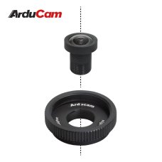 Arducam LN056 140 Degree Ultra Wide Angle 1/2.3 inch M12 Lens with Lens Adapter for Raspberry Pi High Quality Camera