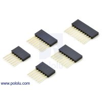 Pololu 1035 Stackable 0.100 inch Female Header Set for Arduino Shields