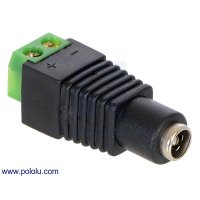 Pololu 2449 DC Barrel Jack to 2-Pin Terminal Block Adapter