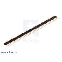 Pololu 965 / 2664 / 2665 / 2666 / 2667 0.100 inch (2.54 mm) Breakaway Male Header: 1×40-Pin, Straight