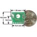 Pololu 3499 Magnetic Encoder Pair Kit for 20D mm Metal Gearmotors, 20 CPR, 2.7-18V