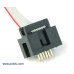 Pololu 855 IDC socket: 2x3-Pin, 0.100 inch (2.54 mm) Female