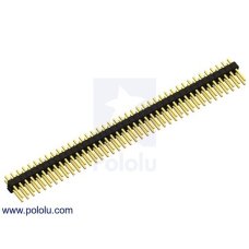 Pololu 966 Breakaway Male Header: 2×40-Pin, Straight - 0.100 inch (2.54 mm)