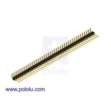 Pololu 967 / 2668 / 2669 0.100 inch (2.54 mm) Breakaway Male Header: Right Angle