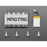 Adafruit 4819 MagTag Starter Kit - 2.9 inch Grayscale E-Ink WiFi Display