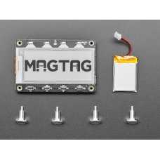 Adafruit 4819 MagTag Starter Kit - 2.9 inch Grayscale E-Ink WiFi Display