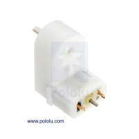 Pololu 1516 / 1520 120:1 Mini Plastic Gearmotor, Offset 3mm D-Shaft Output, Extended Motor Shaft Pololu 1516 / 1520 120:1 Mini Plastic Gearmotor, Offset 3mm D-Shaft Output, Extended Motor Shaft
