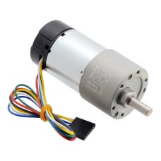 Pololu 4695 / 4696 / 4697 Metal Gearmotor 37Dx73L mm 24V with 64 CPR Encoder (Helical Pinion)