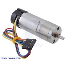 Pololu 4821 / 4822 Metal Gearmotor 25Dx63L mm LP 6V with 48 CPR Encoder