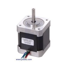 Pololu 1200 NEMA 17 Stepper Motor: Unipolar/Bipolar, 200 Steps/Rev, 42×48mm, 4V, 1.2 A/Phase