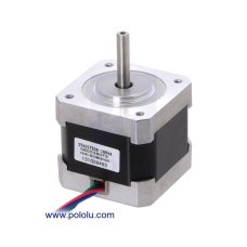 Pololu 2267 NEMA 17 Stepper Motor: Bipolar, 200 Steps/Rev, 42×38mm, 2.8V, 1.7 A/Phase