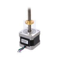 Pololu 2689/2268/2690 NEMA 17 Stepper Motor with 18/28/38 cm Lead Screw: Bipolar, 200 Steps/Rev, 42×38mm, 2.8V, 1.7 A/Phase