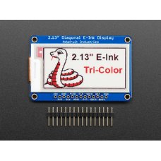 Adafruit 4086 2.13 inch Tri-Color eInk / ePaper Display with SRAM - Red Black White