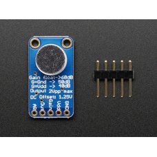 Adafruit 1713 Electret Microphone Amplifier - MAX9814 with Auto Gain Control