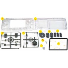 Clear White Cases buttons kit for ODROID-GO Advance Black Edition