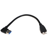 USB3.0 AM L type to Micro USB Cable