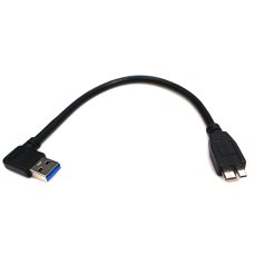 USB3.0 AM L type to Micro USB Cable