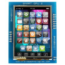 SmartGPU 2 - LCD320X240 - 2.4 inch Graphics + Audio + Touch + Datalogger processor