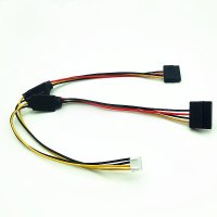 ROCKPro64 Power Cable For Dual SATA Drives 