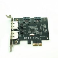 Pine64 ROCKPro64 PCI-E To Dual SATA-II Interface Card
