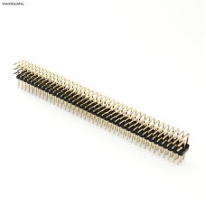 Gold Plated Right Angle Male Pin Header Strip 